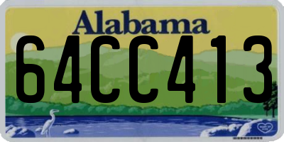 AL license plate 64CC413