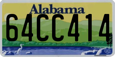 AL license plate 64CC414