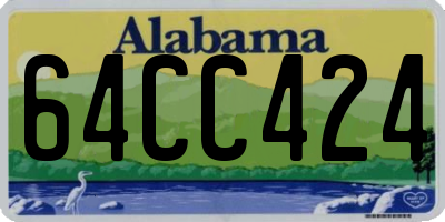 AL license plate 64CC424