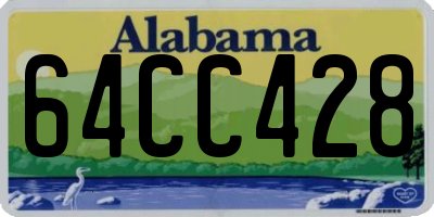 AL license plate 64CC428