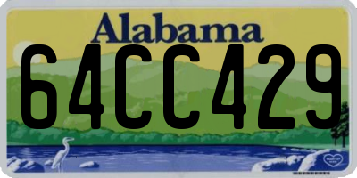 AL license plate 64CC429