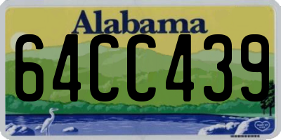 AL license plate 64CC439