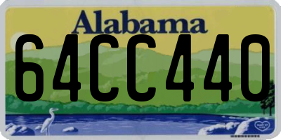 AL license plate 64CC440