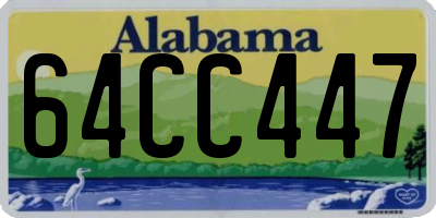 AL license plate 64CC447