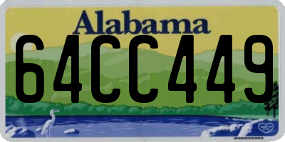 AL license plate 64CC449