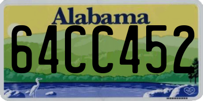 AL license plate 64CC452