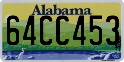 AL license plate 64CC453
