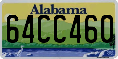 AL license plate 64CC460