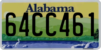 AL license plate 64CC461