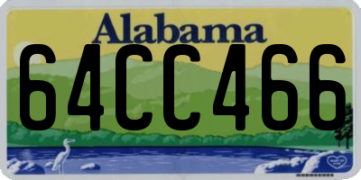 AL license plate 64CC466