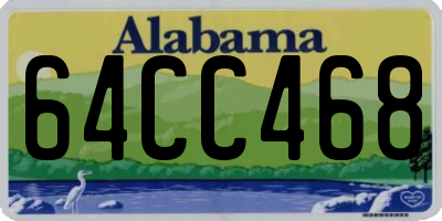 AL license plate 64CC468