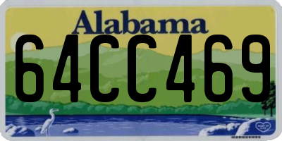 AL license plate 64CC469