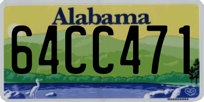 AL license plate 64CC471