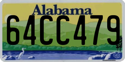 AL license plate 64CC479