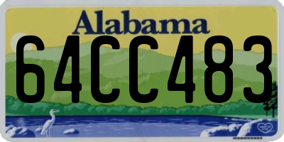 AL license plate 64CC483