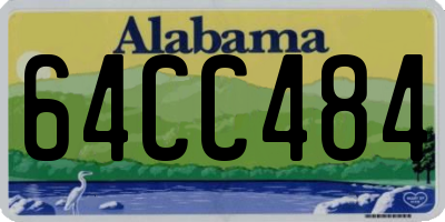 AL license plate 64CC484