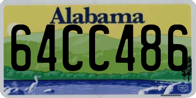 AL license plate 64CC486