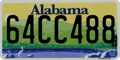 AL license plate 64CC488