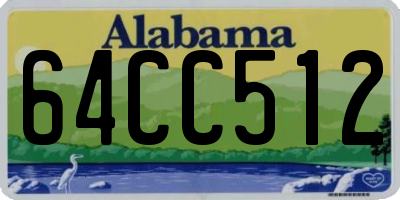 AL license plate 64CC512