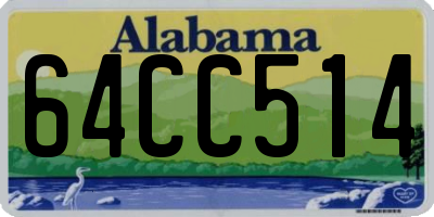 AL license plate 64CC514