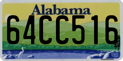 AL license plate 64CC516