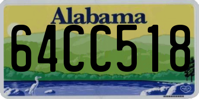 AL license plate 64CC518