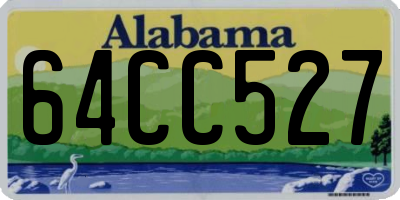 AL license plate 64CC527