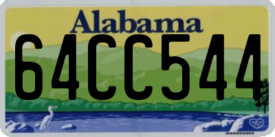 AL license plate 64CC544