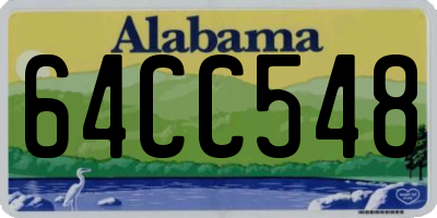 AL license plate 64CC548