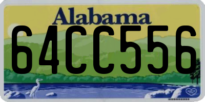 AL license plate 64CC556
