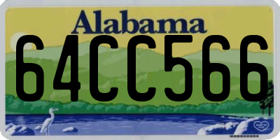 AL license plate 64CC566