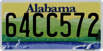 AL license plate 64CC572