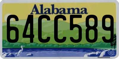 AL license plate 64CC589