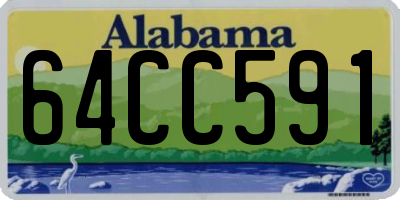 AL license plate 64CC591