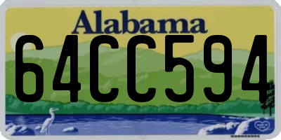 AL license plate 64CC594