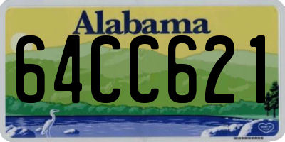 AL license plate 64CC621