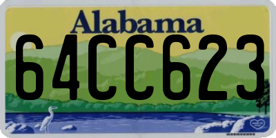 AL license plate 64CC623