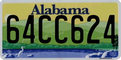 AL license plate 64CC624