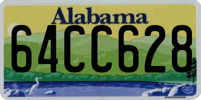 AL license plate 64CC628