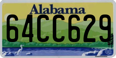 AL license plate 64CC629