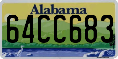 AL license plate 64CC683