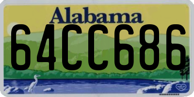 AL license plate 64CC686