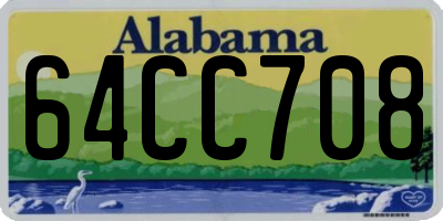 AL license plate 64CC708