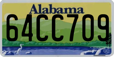 AL license plate 64CC709