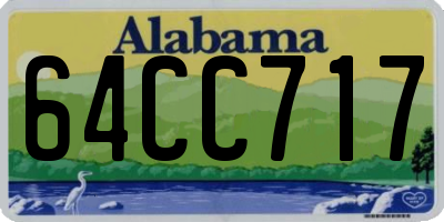 AL license plate 64CC717