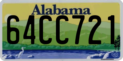 AL license plate 64CC721
