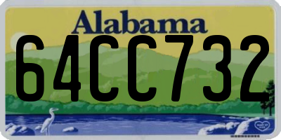 AL license plate 64CC732
