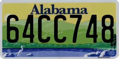AL license plate 64CC748