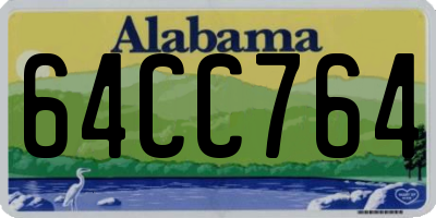 AL license plate 64CC764
