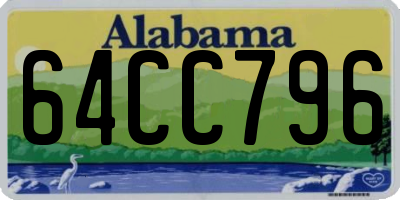 AL license plate 64CC796